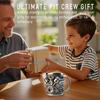 Personalized Stainless Steel Mug Engine Design Double-Wall Insulated Cup Home Decoration