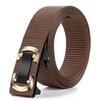 Men'S Toothless Automatic Buckle Woven Canvas Belt Belt Casual Nylon Tactical Pants Belt Military Training Outdoor Belt