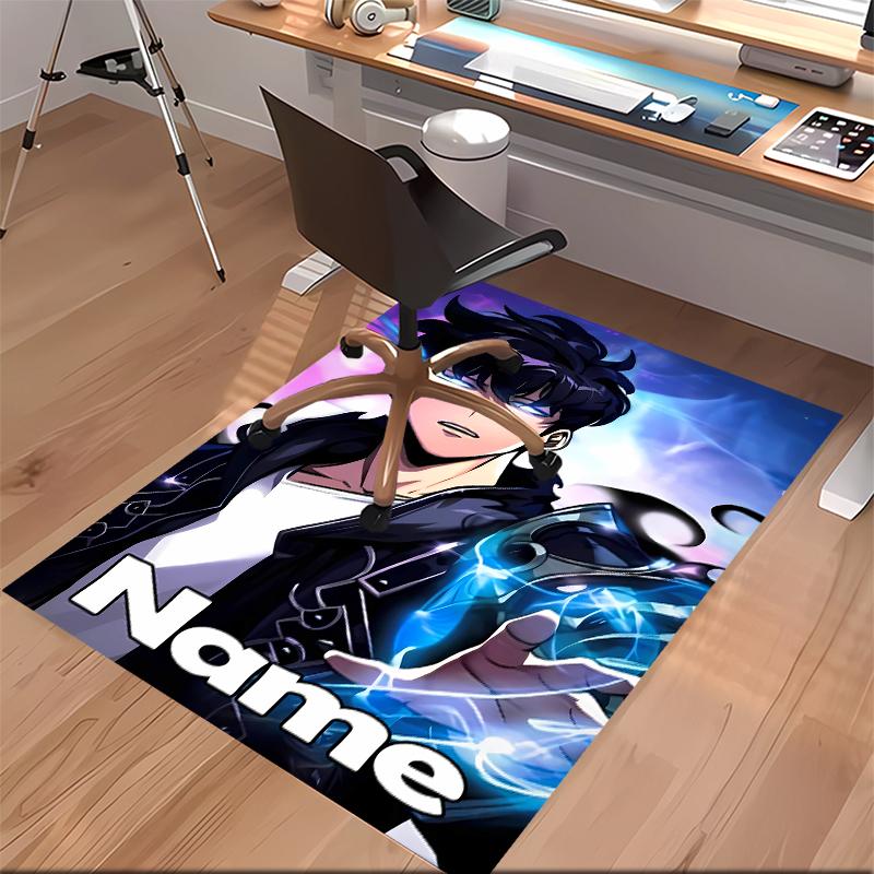 Custom personalization Solo Leveling Print Area Rug - Soft, Washable Non-Slip Indoor Mat,Living Room,Home&Office Decorative Rug