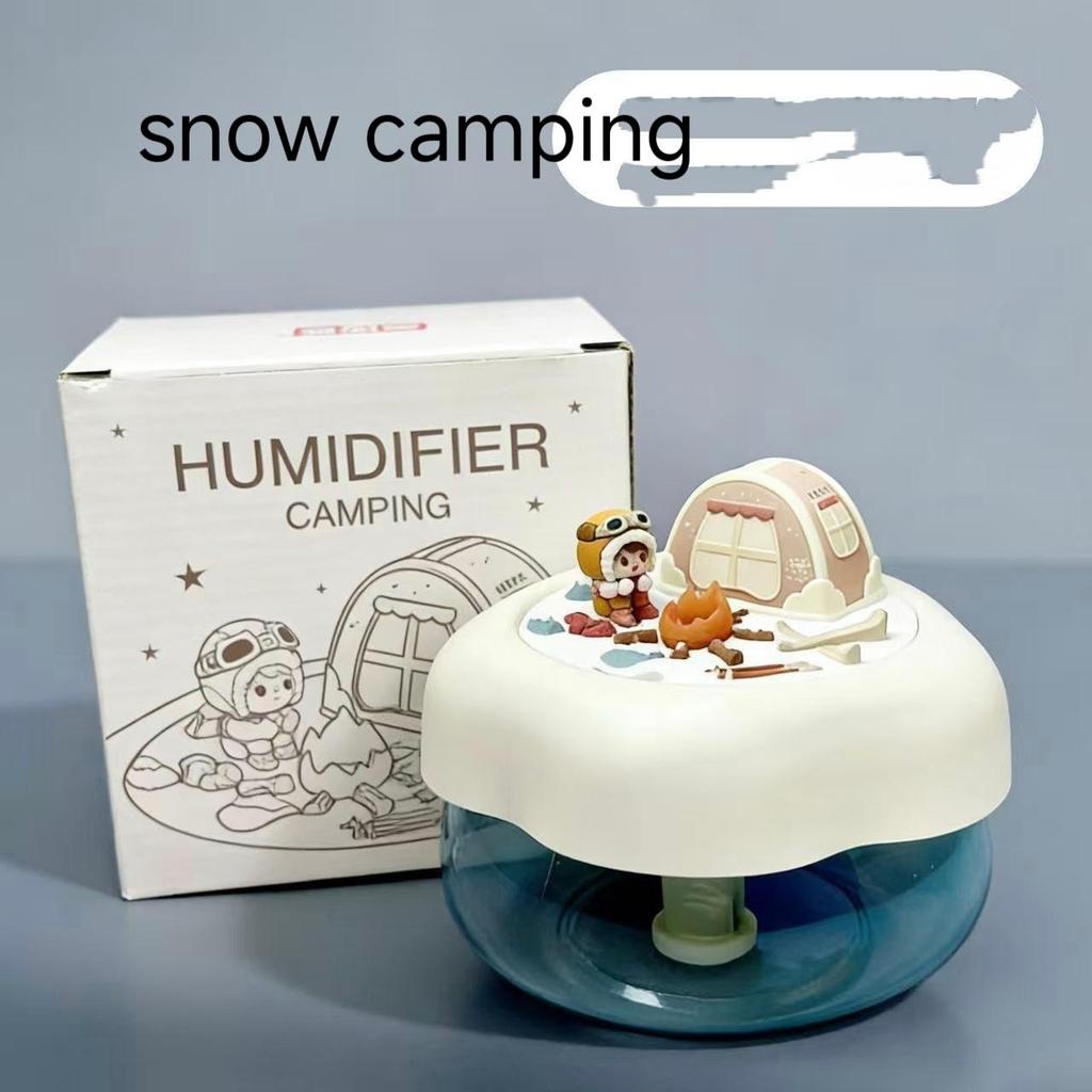 USB Cool Mist Humidifier with Night Light, Mini Portable Desktop Humidifier for Bedroom Office Home Travel, Quiet Air Humidifier for Moisturizing