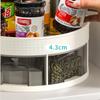 360° Rotation Spice Rack Pantry Cabinet Non-Slip Seasoning Storage Turntable Kitchen Bathroom Cosmetic Salt Shaker Organizer