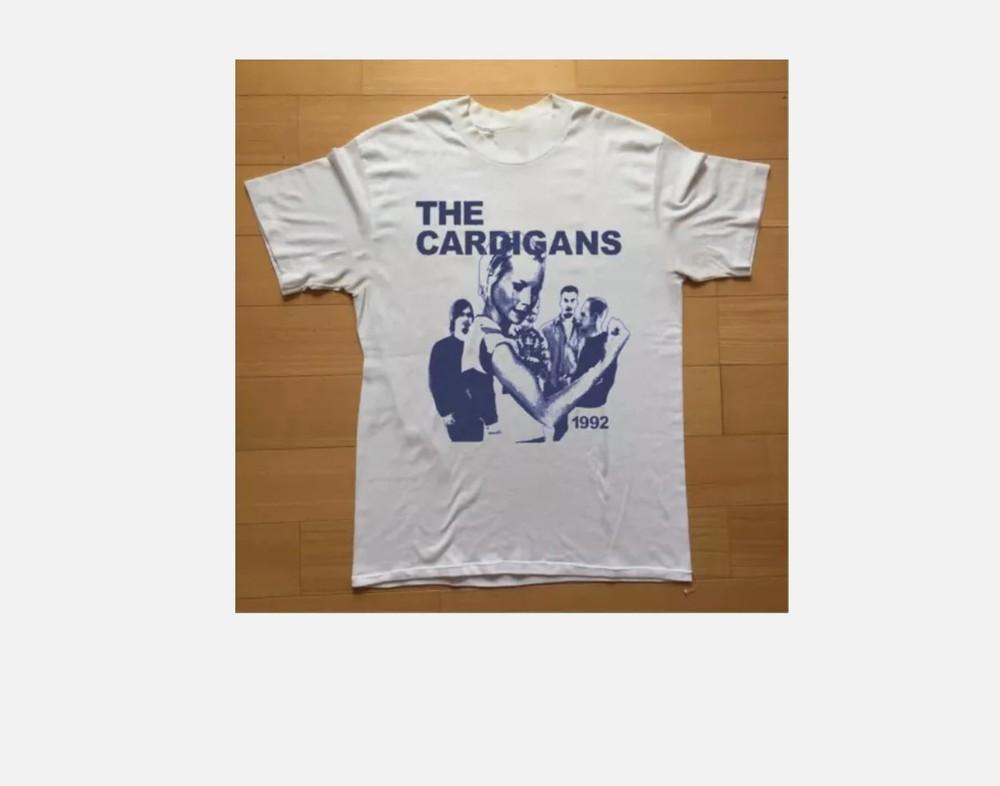 ФУТБОЛКА С ЛОГОТИПОМ ГРУППЫ THE CARDIGANS Альбом Хлопок Взрослая Футболка Унисекс Футболка XL