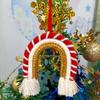 Nordic Woven Glitter Rainbow Pendant Cartoon Boho Tassels Tapestry  Holiday Decor