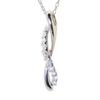 Kyocera Platinum Diamond Necklace with 10 Natural Total Weight Carats Stones, 0.12