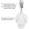2Pcs Lamp Shade Harp Holder Bulb Spring Clip Keep Lamp Shade Horizontal Hardware Durable Fixed Lamp Decoration