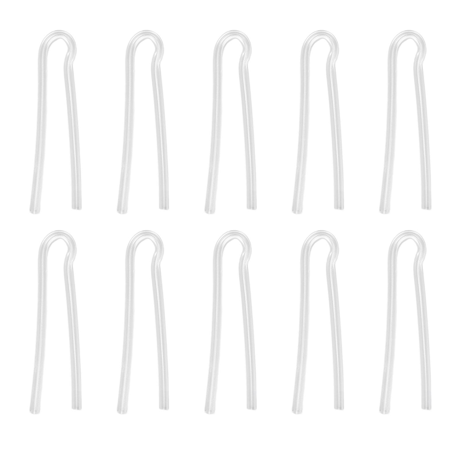 

10 шт., силиконовая звуковая трубка, сменный аксессуар, сменная звуковая трубка, 10 шт. R Shape Tube Flat Tip