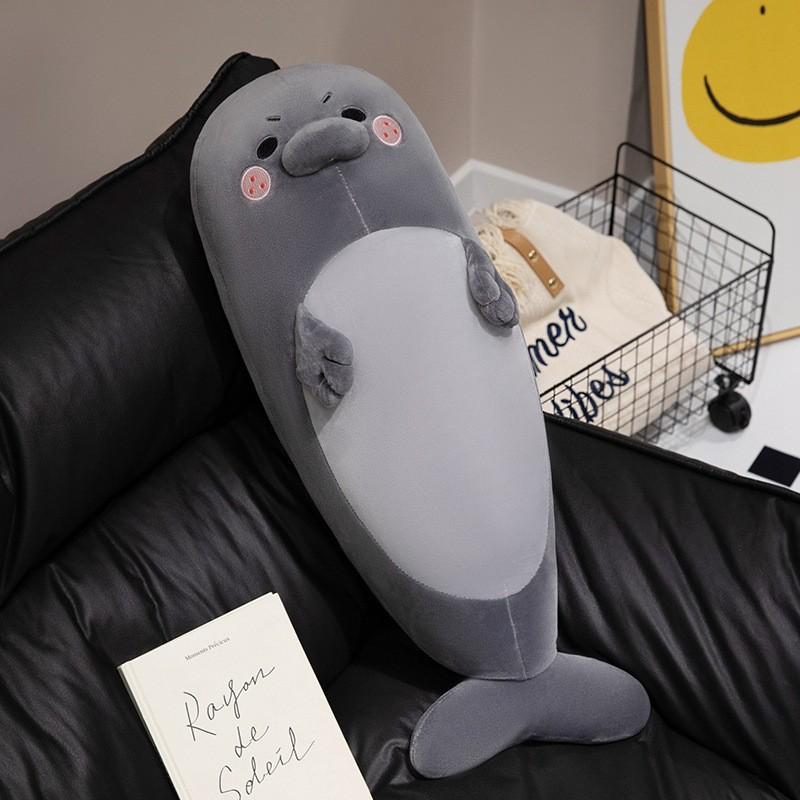 Bow Seal Tie Plush Toy Marine Animal Stuffed Doll Decoration Kids Gift 65cm