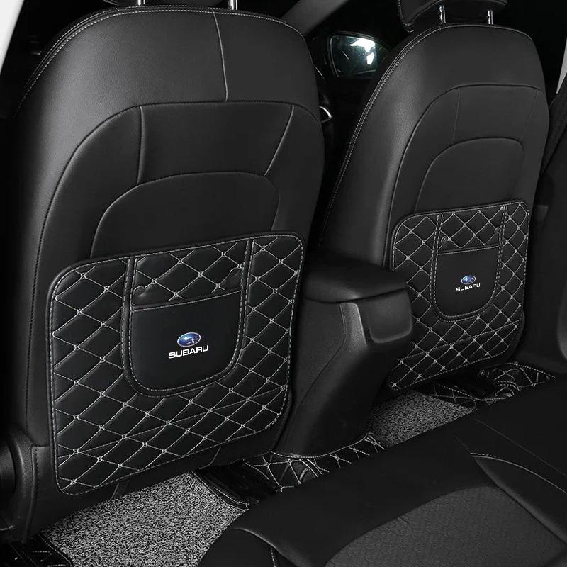 Car Seat Back Storage Protective Pad Prevent Kick Mat For Subaru Legacy LEVORG WRX Outback XV Forester Ascent Exiga SOLTERRA Tribeca