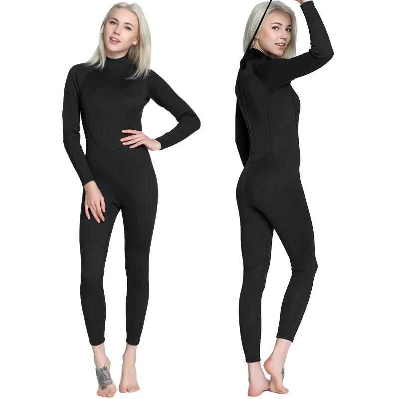 PULIAN Women s Rubber One-Piece Wetsuit S