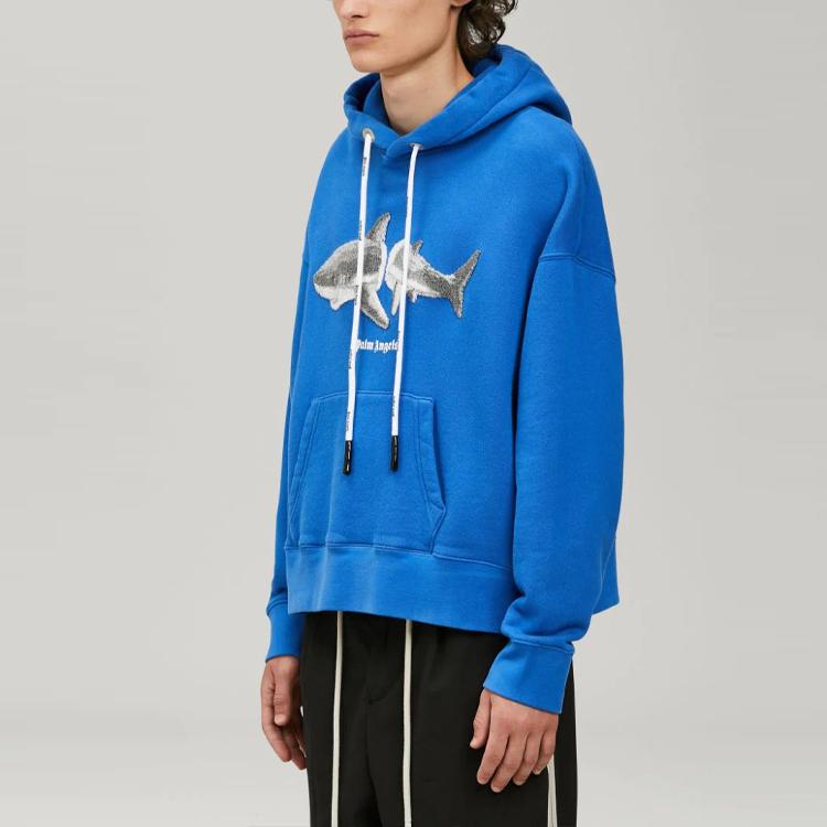 Palm Angels Shark Hoodie PMBB058S22FLE0054509