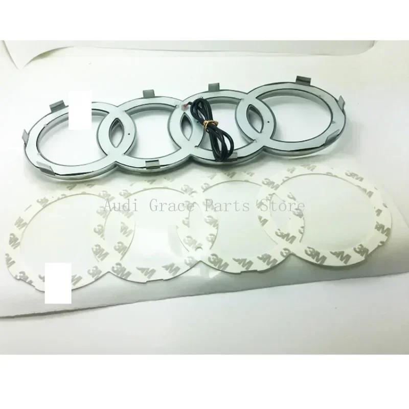Front grille logo lamp LED dynamic streamer lamp quattro 8s TT RS A1 A3 A4 A5 A7 A8 S3 S4 S5 S6 S7 Q3 Q5 Q7Q8 car lamp stickers8