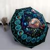 Underwater Treasures Pattern Umbrella, Portable and Foldable Design, 8 Ribs, a Casual Accessory for Halloween, Christmas, and Birthday Gifts.