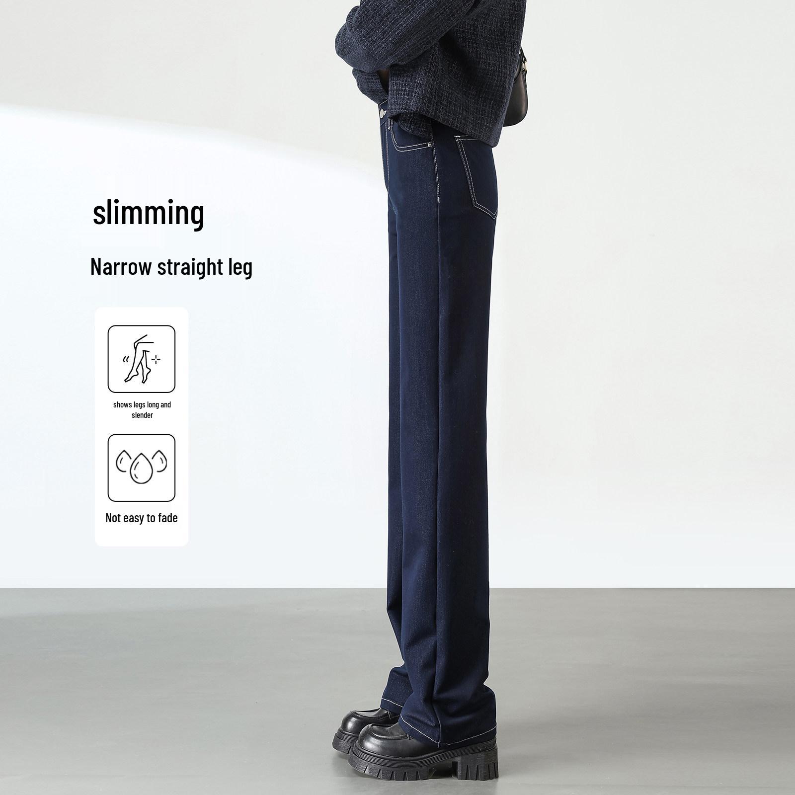 

Women s High Waist Slim Straight Leg Jeans - Trendy Petite Spring/Autumn 2026 Fashion. 32 for 146-155 lbs