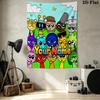 Alien Parade Custom Name Wall Tapestry Aesthetic Wall Hanging Printed Fabric Blanket Decorative Tapestries For Bedroom Room Home Decor