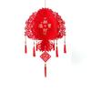 Lint/Gold Foil Spring Festival Red Lantern 3D Spring Festival Hanging Pendant  Party