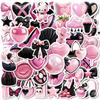 50 Creative Three-Dimensional Black Powder Style Cool Graffiti Stickers Children Reward Decorative Stickers