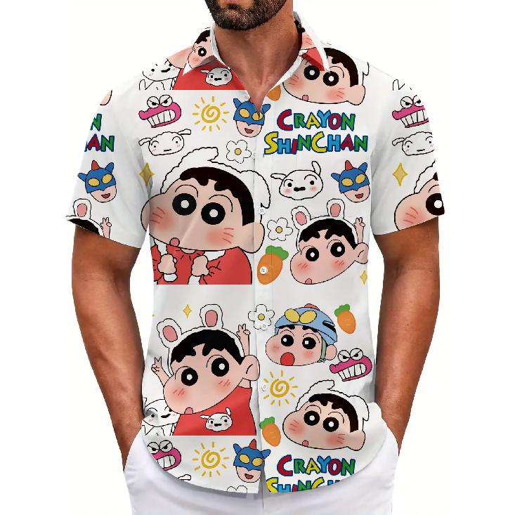Hawaiian Retro Style Loose Beach Shirt Seaside Vacation All-match Floral Shirt Men's Short Sleeves