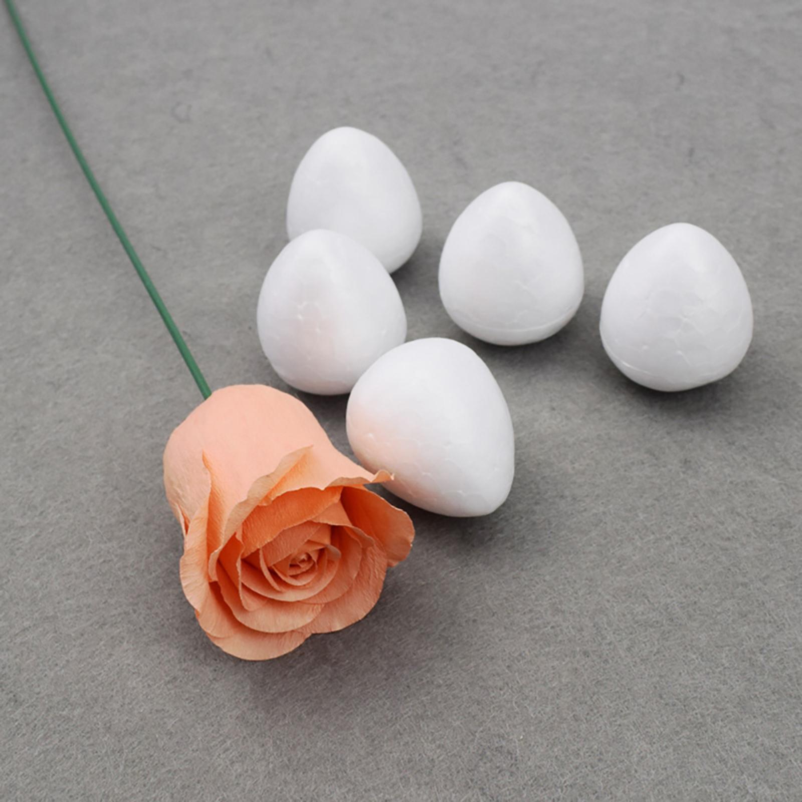 100Pcs Water Drop Modeling Buds Foam Handmade Foam Rose Buds 1.9cm