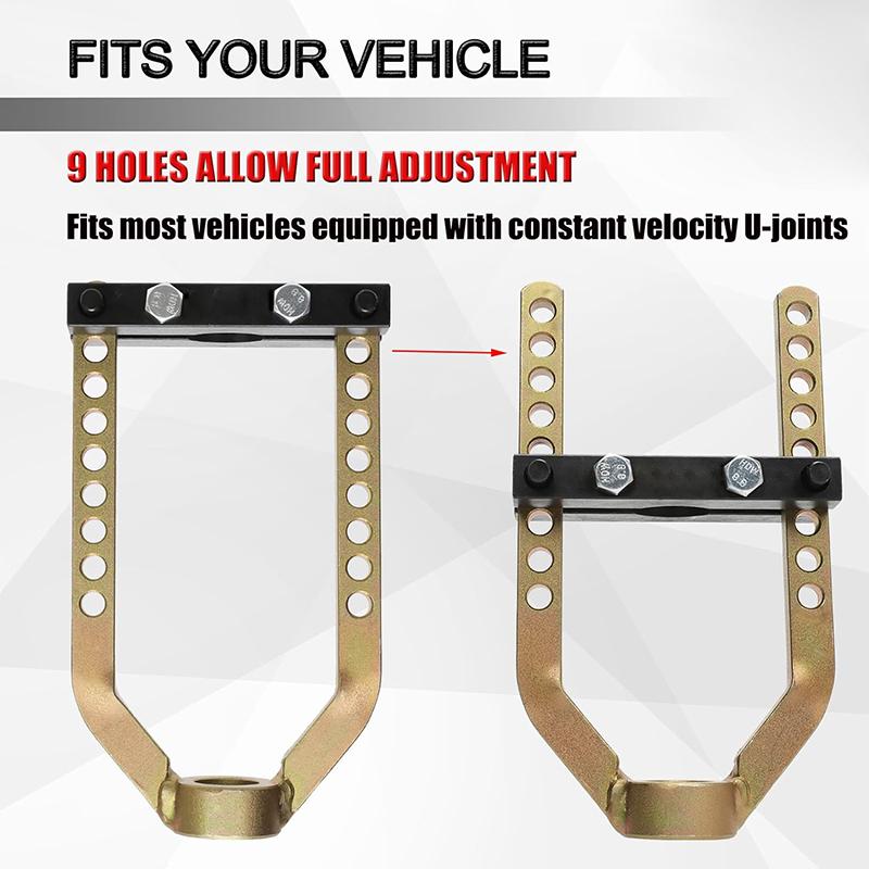 9 hull Universelt ledd demonteringsverktøy CV-ledd avtrekkerverktøy Akselseparatorverktøy Demonteringsverktøy for reparasjon