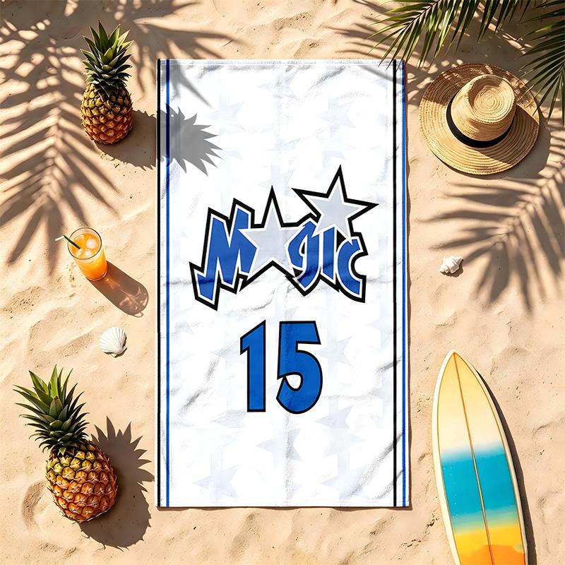 Orlando Magic (5) Theme Beach Towel Sand Resistant Soft And Comfortable Suitable For The Pool Camping Yoga And Diving A Travel