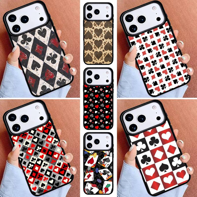 Cards Casino Ace Of Spades Phone Case for iPhone 16e 15 14 13 12 17 Pro Max Plus Air 17pro Cover Coque