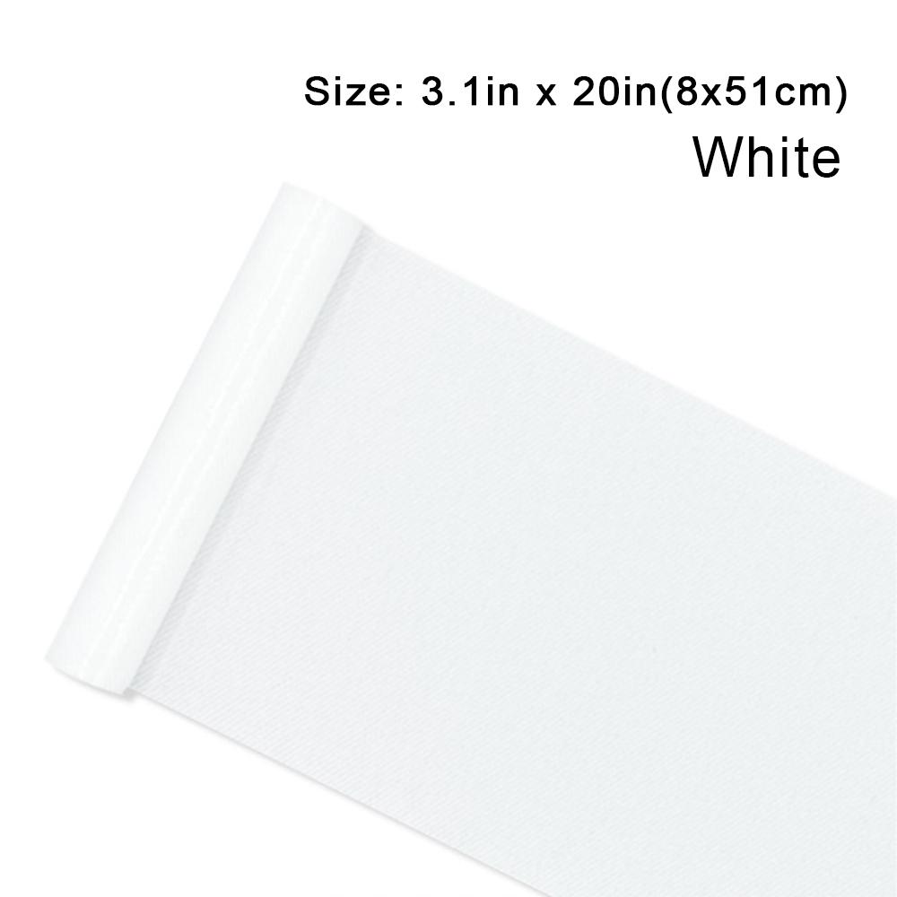 

2025 Trending 3.1x20 inch Roll Twill Iron On Patches Washable Inside/Outside for Garment Bags Repair & Decoration Material 3.1in x 20in(8x51cm) белый