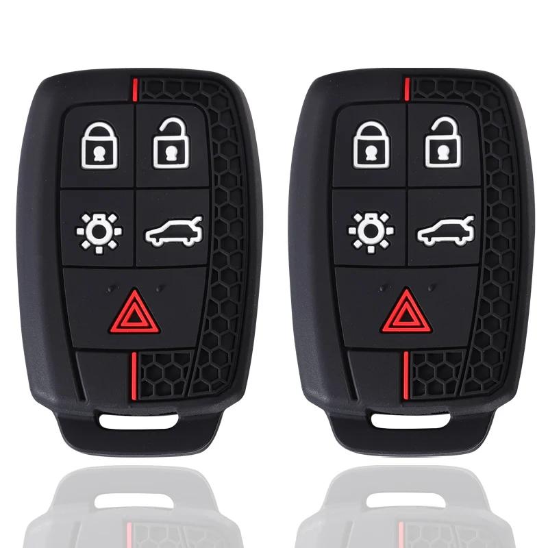 Silikon Schlüsselhülle Schlüsselanhänger Für Volvo Xc90 C70 S60 D5 V50 S40 C30 Keyless Fernbedienung Schlüsselabdeckung Schale Haut Halter Schlüsselanhänger