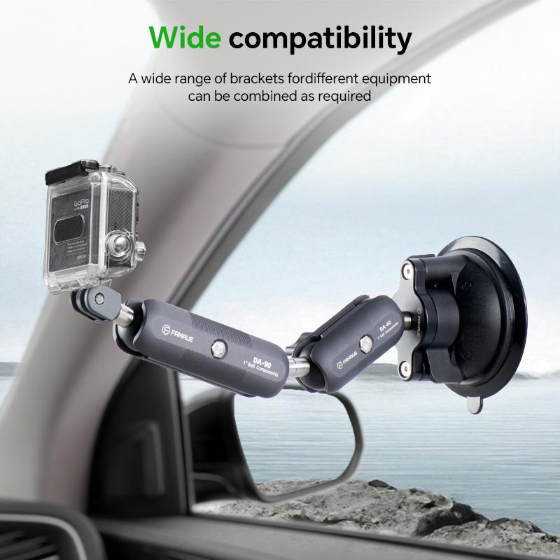 FANAUE Double Ball Mount Adapter 1 Inch to 25mm/17mm/20mm Composite Extension Ball for Ram Mounts Double Socket Arm Accessories 6