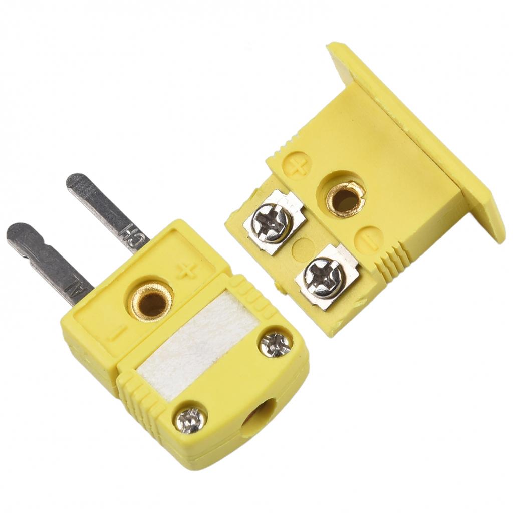 1 Set K Type Thermocouple Miniature Socket Mini Yellow