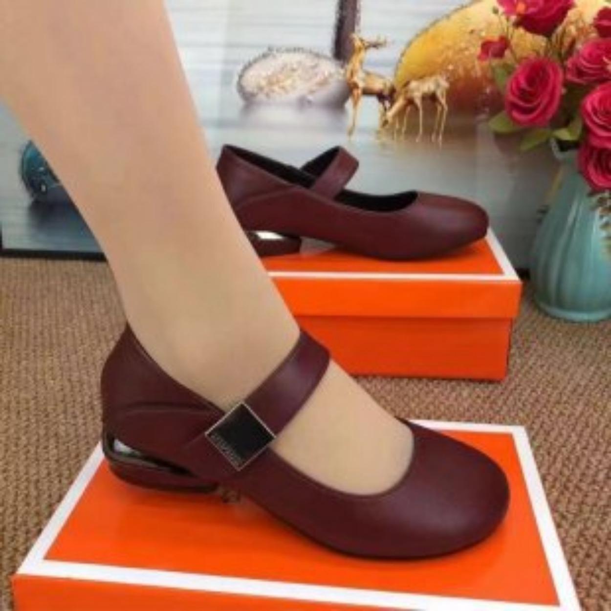 

Женская обувь с круглым носком, на плоской подошве, лоферы, мягкая подошва, застежка-липучка, на один педаль, удобные, из мягкой кожи, обувь дуду 35 бордовый