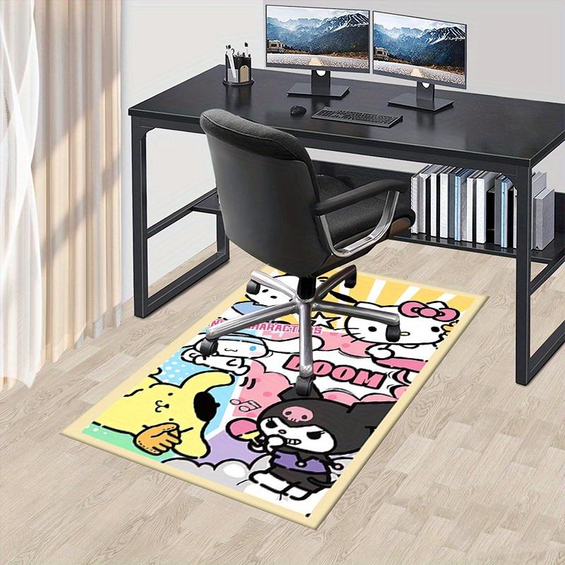 

1pc Sanrio Family Soft Printed Area Rug, Office Carpet, Under Chair Protector Blanket for Bathroom, Living Room, Bedroom, Laun 75x90cm