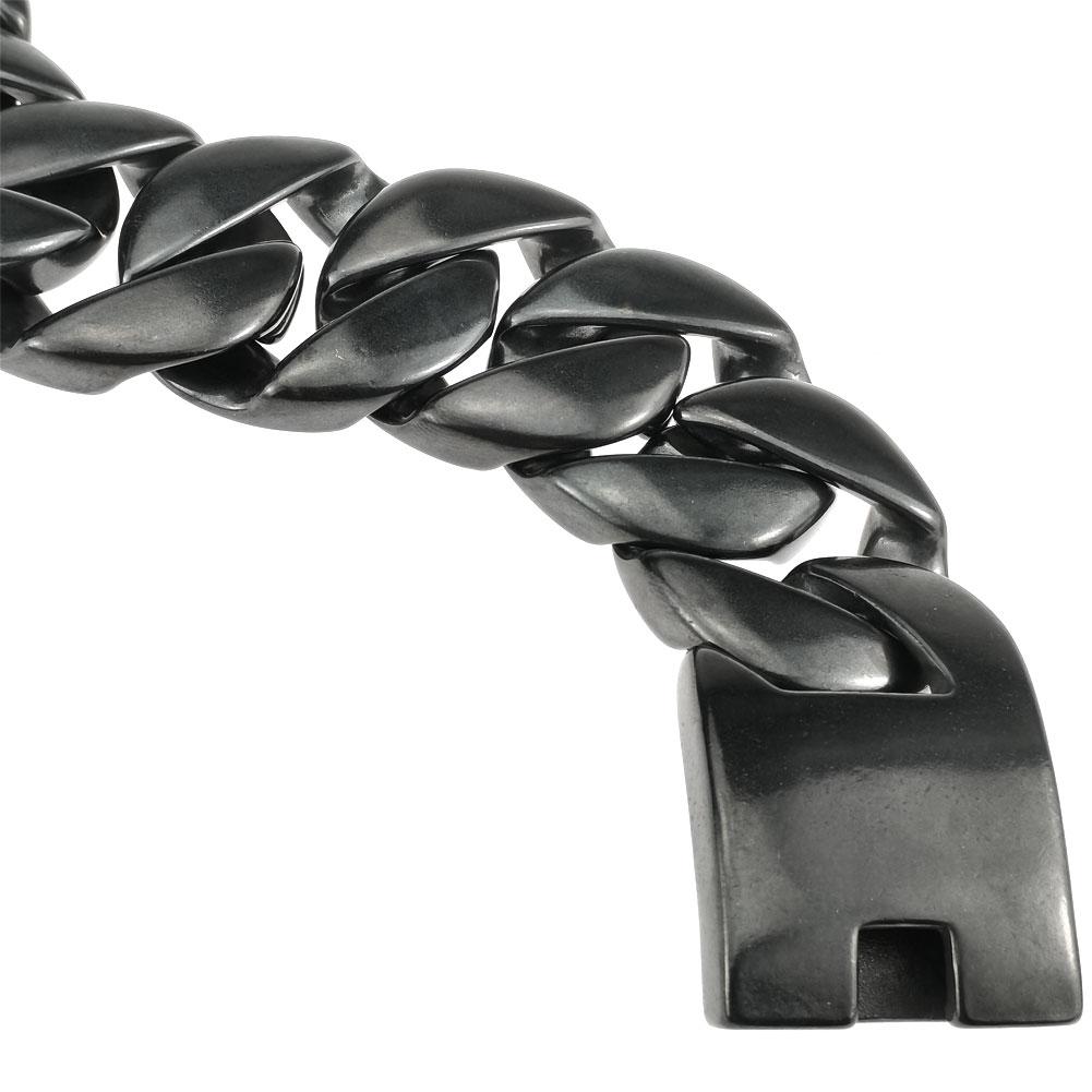 32mm Width Bling Massive 316L Stainless Steel Retro Hip Hop Bracelet Designer Chrams