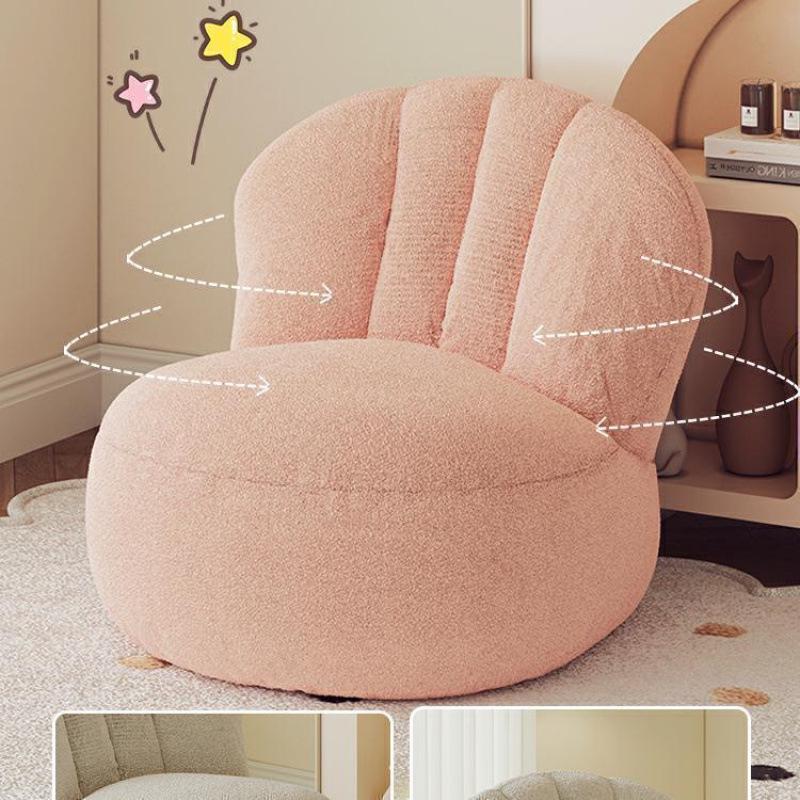Nordic Lamb Wool White Luxury Lazy Chair - Modern Ins Style Single Sofa.