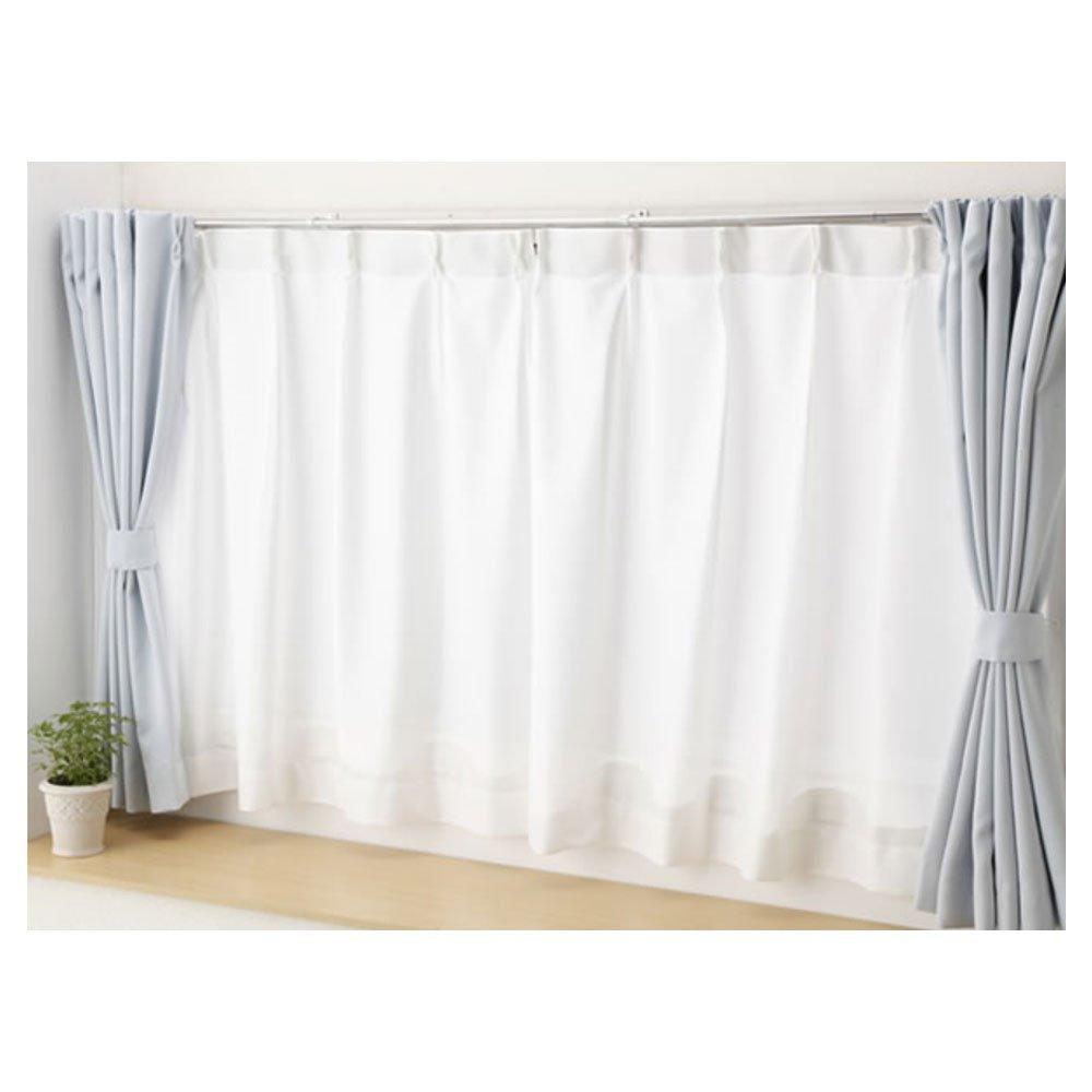 

Comolife Insulated Curtains of 100 x 108 Lace UV Opaque Easy-to-Clean (Set 2), cm, Curtains, Hooks, Protection, белый
