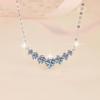 Korean Style Zircon White Gold Plated Necklace Pendant
