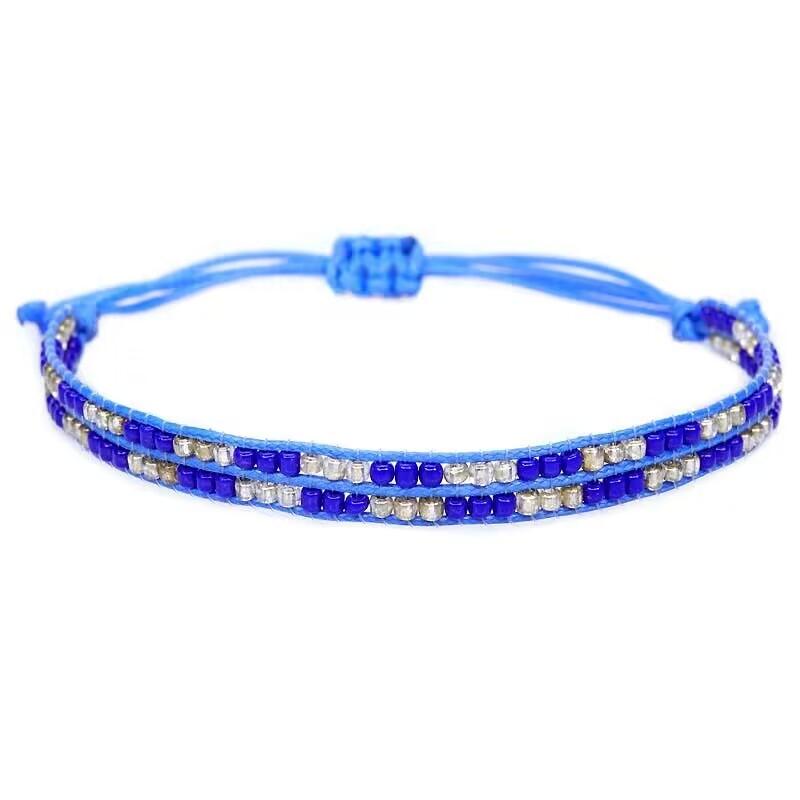 

Богемный ручной работы плетеный бисер браслет мода кристалл брансолетки дамские браслеты для женщин шарм браслеты женские ювелирные изделия Bracelet Style G