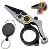 Lockable Fishing Pliers Tungsten Steel Blade Corrosion Resistant Coated Tools Semi-Alloy Retractable Buckle Accessories Fishing Tackle Men's Gifts