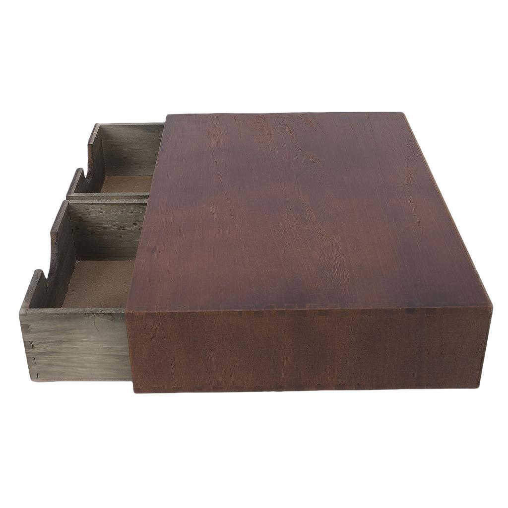 Coffee Capsule Holder Multifunctional Wood Coffee Pod Drawer Coffee Maker Stand for Tea Candy Snacks