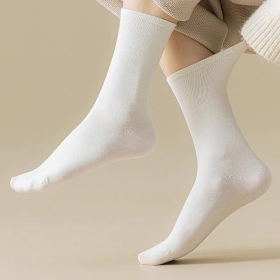 3/6 Paar Damen Crew Socken Nahtlose Sportliche Laufsocken Weiche Atmungsaktive Frotteesocken Lässige Mittelhohe Knöchelsocken