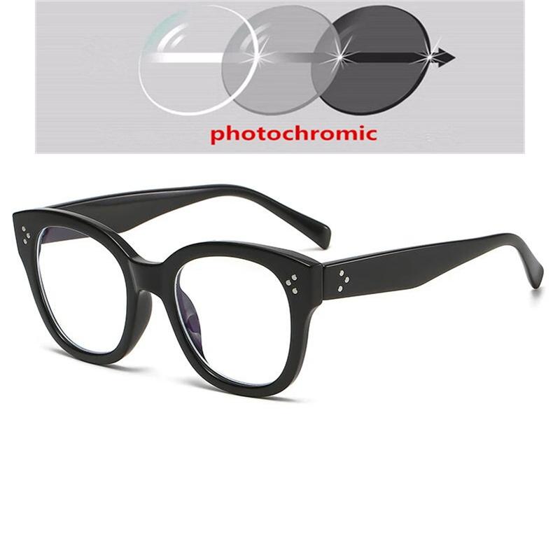 0 -0.5 -0.75 To -6.0 Leopard Frame Square Prescription Glasses For The Nearsighted Anti Blue Light Power Glasses With Diopters