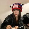 Womens Cat Cute Ear Knit Hat Winter Thick Warm Soft Cotton Cozy Beanie