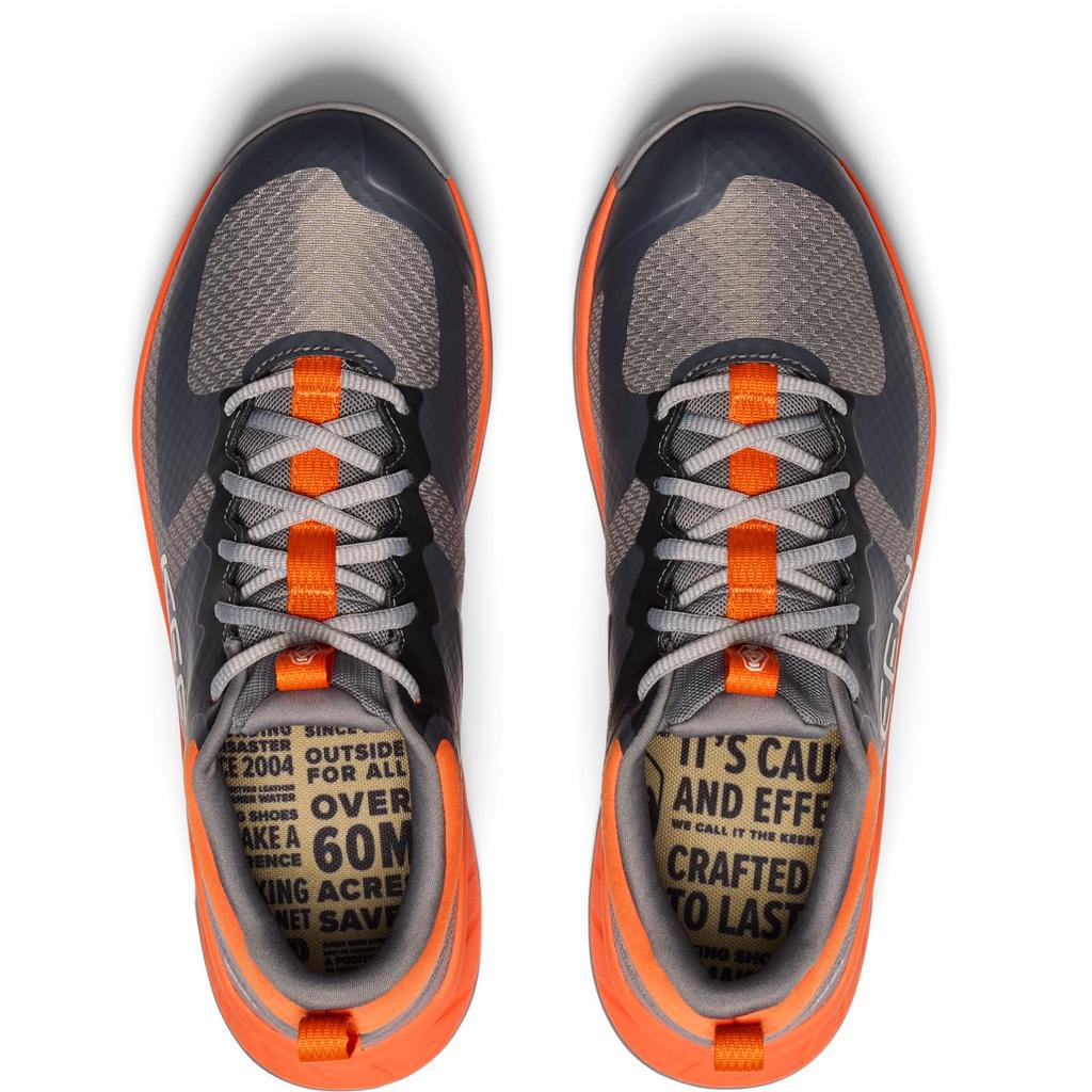 KEEN Versacore WP Trekking Steel Size cm Men's Shoes, Grey/Scarlet Ibis, 25.0