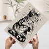 Gamer Cat With Headphones Tinplate Poster Customized Wall Art Vintage Retro Metal Signs for Coffee Bar Accessories Desk Decor