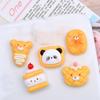 5 Stück Glänzende Katzenkekse Serie Harz Flache Rückseite Cabochons Exquisit für Haarspange DIY Schmuck Basteln Dekoration Trend Zubehör
