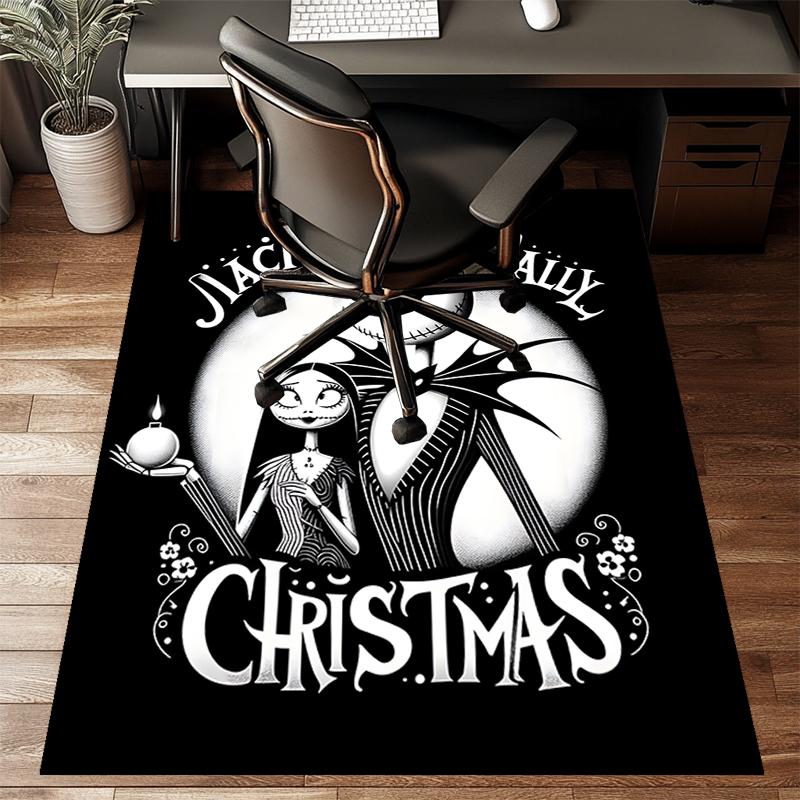 1pc Jack Christmas3 Design Printed Area Rug Carpet for Bedroom Living Room Home Decor Rugs Mat Non Slip Mat Rug for Bedside