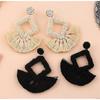Beaded Statement Tassel Earrings For Women,handmade Earring, Bohemian
