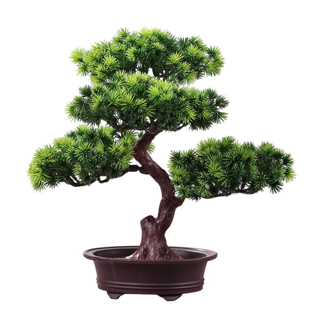 Modern Zen Artificial Tree Sculpture Plastic Designs Low Maintenance Home Ornament For Indoor Space