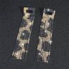 Fashion retro full diamond long earrings women's fashion temperament shiny rhinestone earrings ear jewelry manufacturer supply