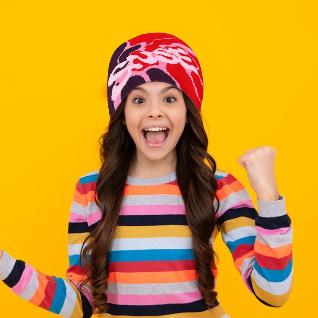 Hiphop Knitted Hat with Jacquard Letter Warm Fashion Hat Winter Headwear for Autumn/Winter