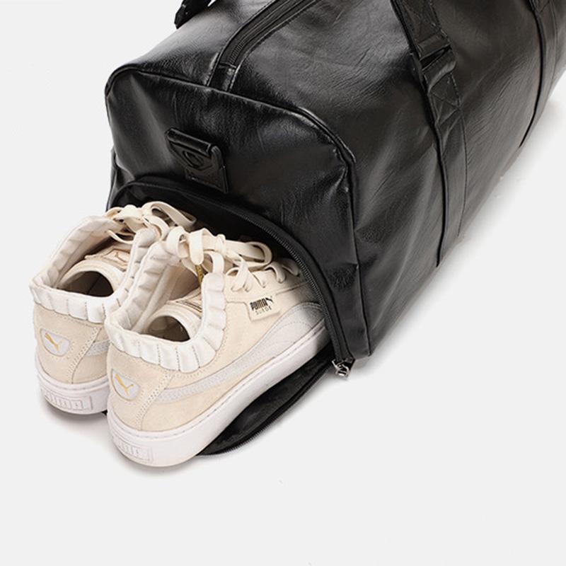 Gym Bag Leather Sports Bags Dry Wet Bags For Men Women Training for Shoes Fitness Yoga Travel Storage Luggage Shoulder Sports Bag